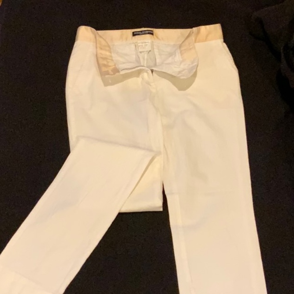 D&C straight legged ivory pants.  Size 2